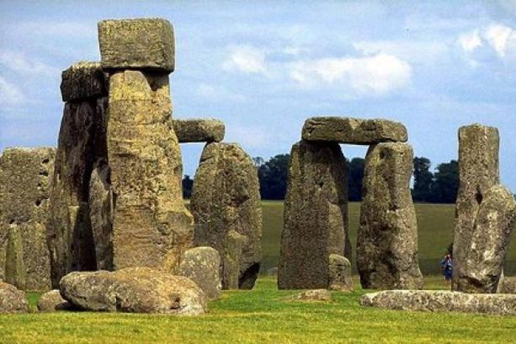 Hið ævaforna Stonehenge er að vinna í Wiltshire sýslu í …