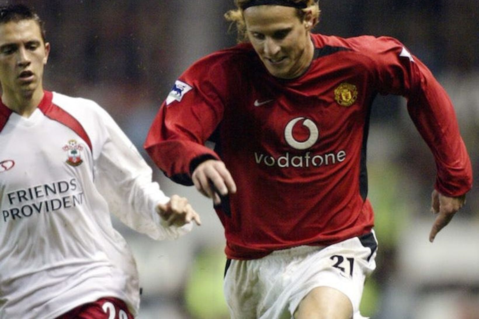 Diego Forlán í leik með Manchester United.