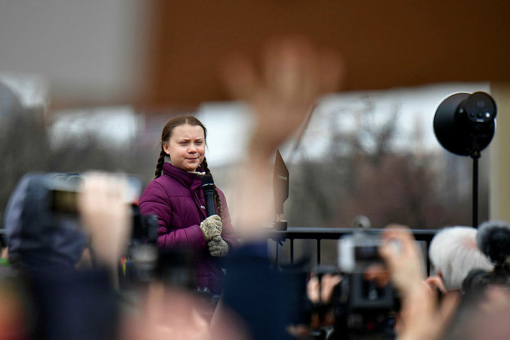 Sænski aðgerðasinninn Greta Thunberg.
