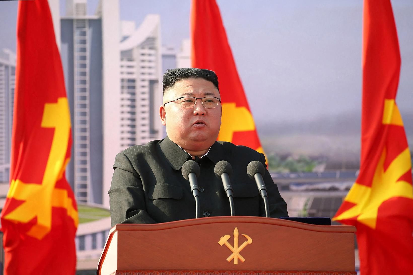 Kim Jong Un, leiðtogi Norður Kóreu.