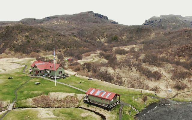 Skagfjörður Cabin in Langidalur in Þórsmörk, operated by the Iceland Touring Association.