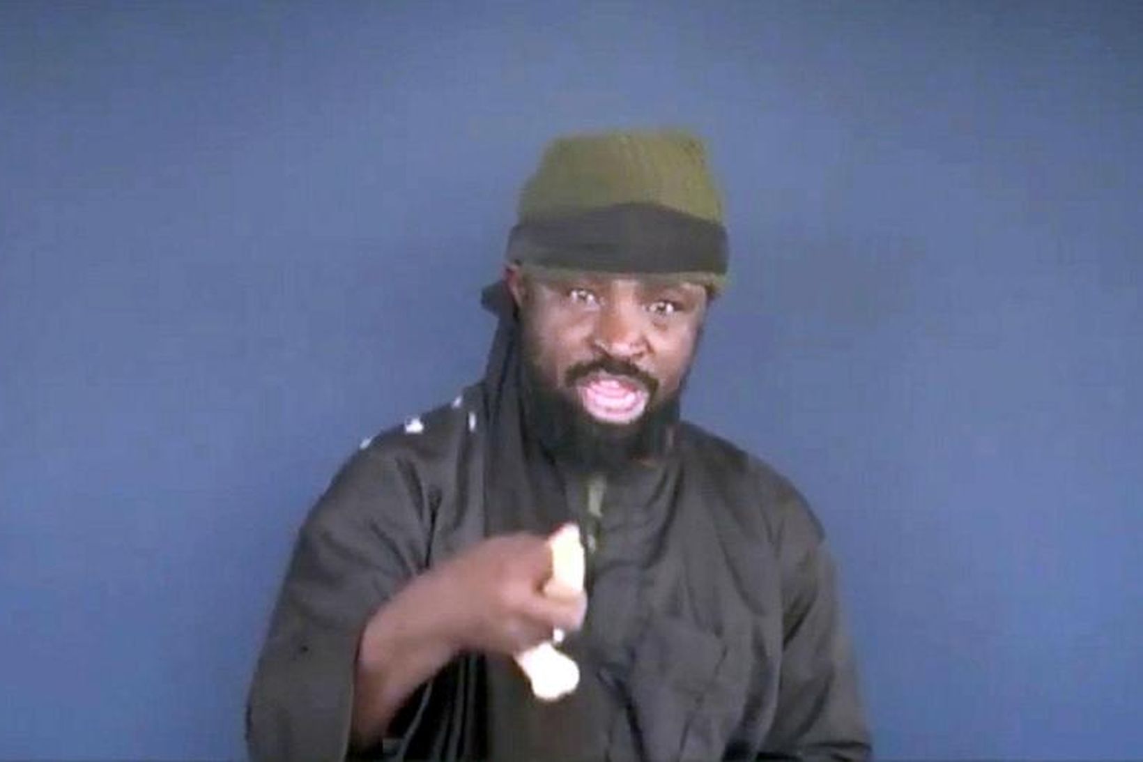 Abubakar Shekau, sem segist enn vera leiðtogi Boko Haram.