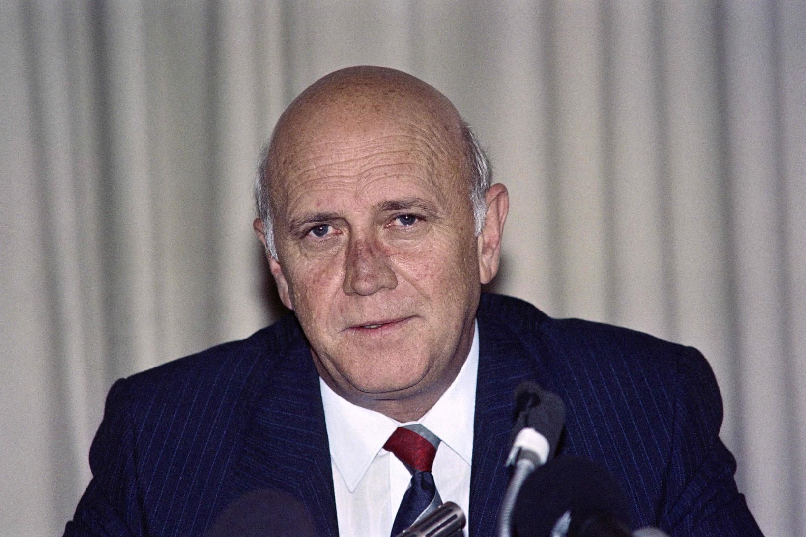 Frederik Willem de Klerk.