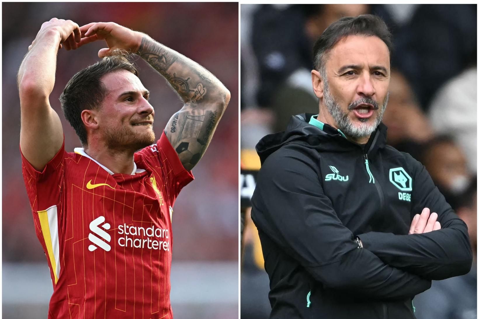 Alexis Mac Allister og Vítor Pereira.