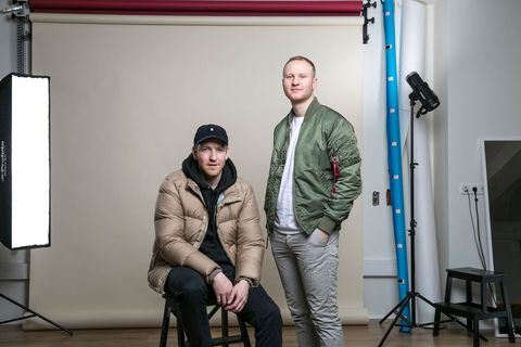 Sindri Snær Jensson and Jón Davíð Davíðsson, owneres of hip streetwear shop Húrra and also the owners of the new pizza place set to open at Grandi.