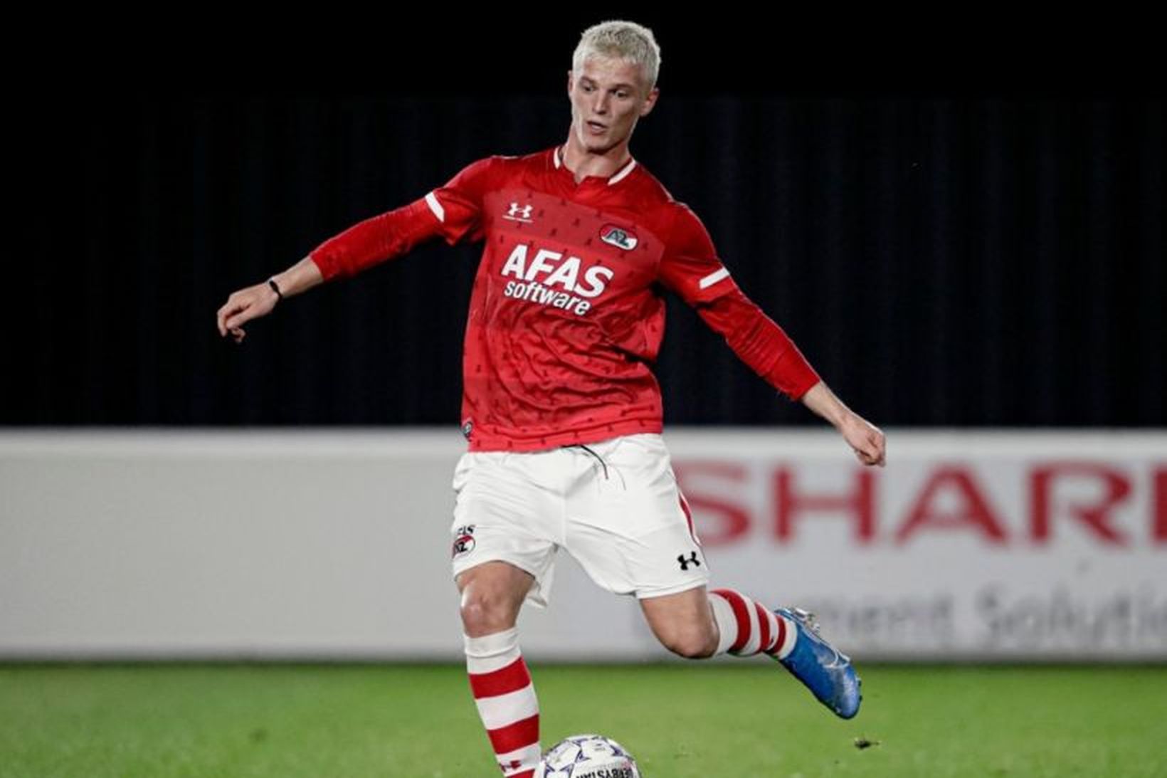 Albert Guðmundsson í leik með AZ Alkmaar.