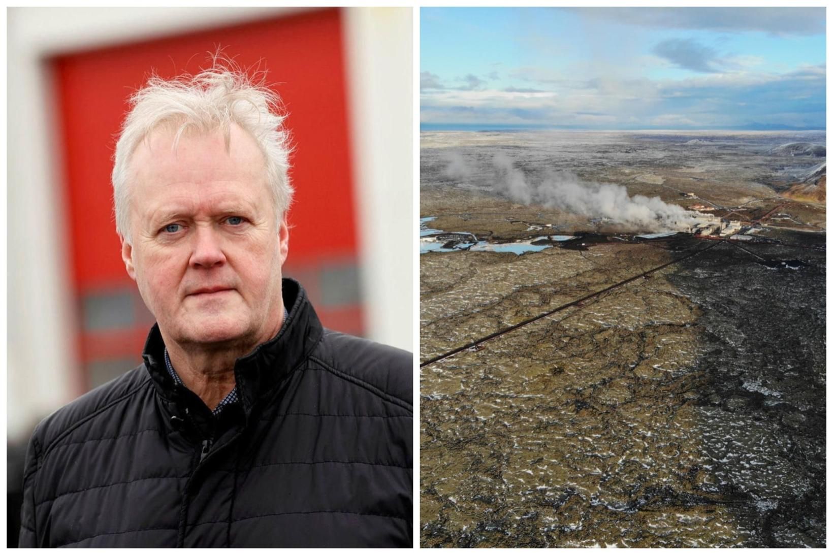 Fannar Jónasson, bæjarstjóri Grindavíkur, fylgist vel með stöðu mála varðandi …