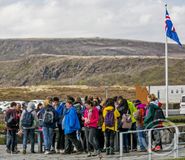 Erlendir ferðamenn á Þingvöllum