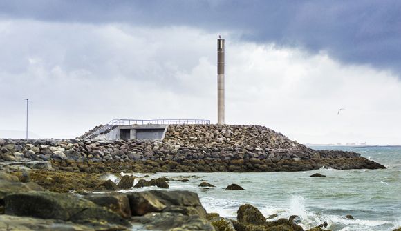 Skólp í sjóinn við Skeljanes