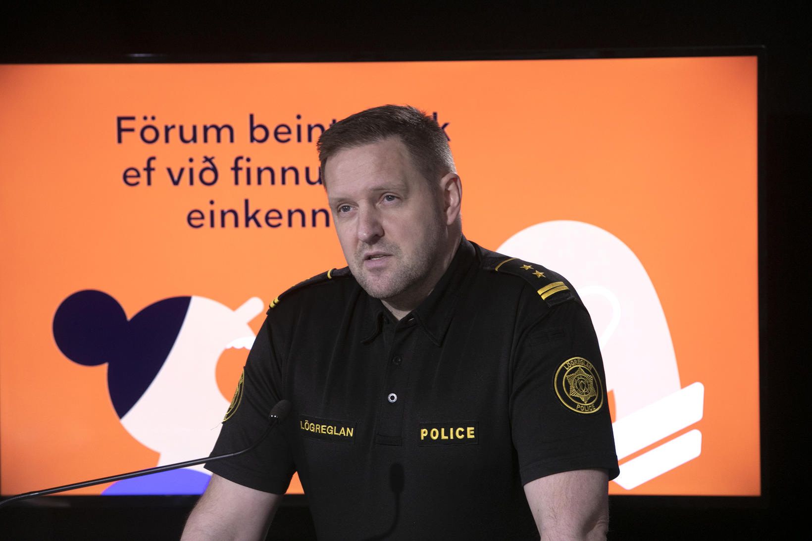 Rögnvaldur Ólafsson aðstoðaryfirlögregluþjónn.