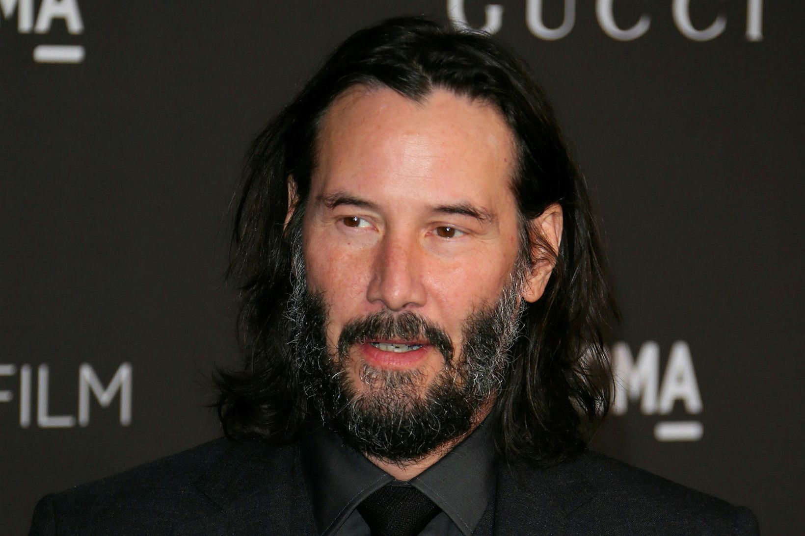 Kanadíski leikarinn Keanu Reeves í nóvember síðastliðnum.