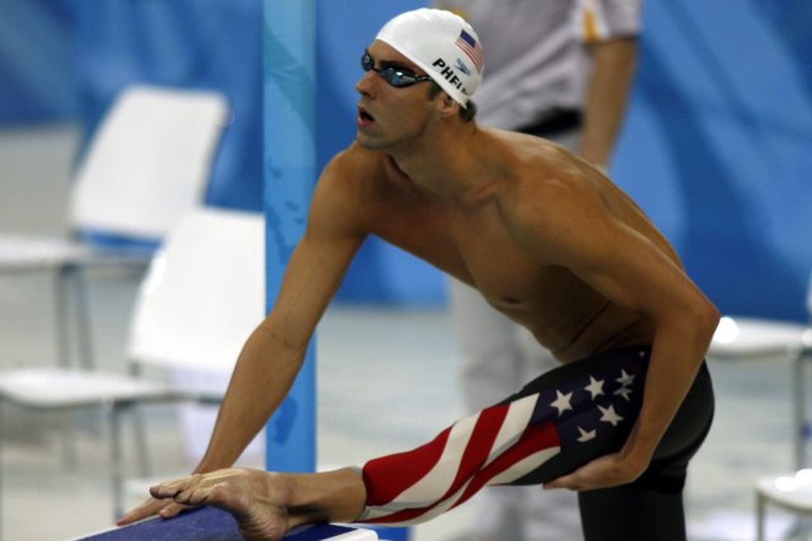 Michael Phelps er kominn með þrenn gullverðlaun og stefnir á …