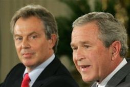 Bush og Blair munu eiga fund í Hvíta húsinu í dag.