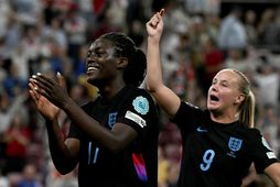 Michelle Agyemang skoraði jöfnunarmark Englands.