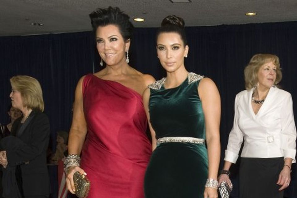 Mæðgunar Kris Jenner og Kim Kardashian.