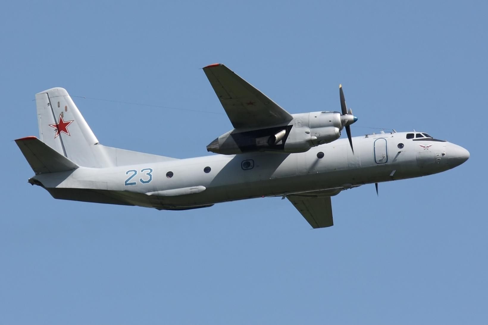 Flugvélin, sem er af gerðinni An-26 og í eigu flugélags …