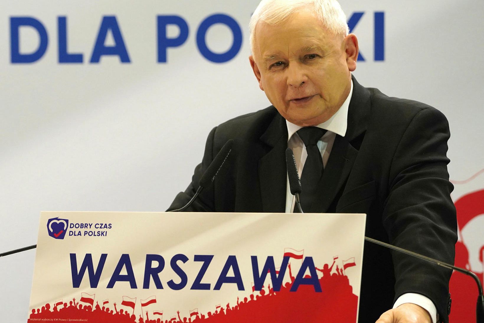 Jaroslaw Kaczynski, leiðtogi PiS.
