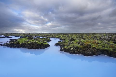 The gorgeous blue waters of Iceland's most visited tourist spot.