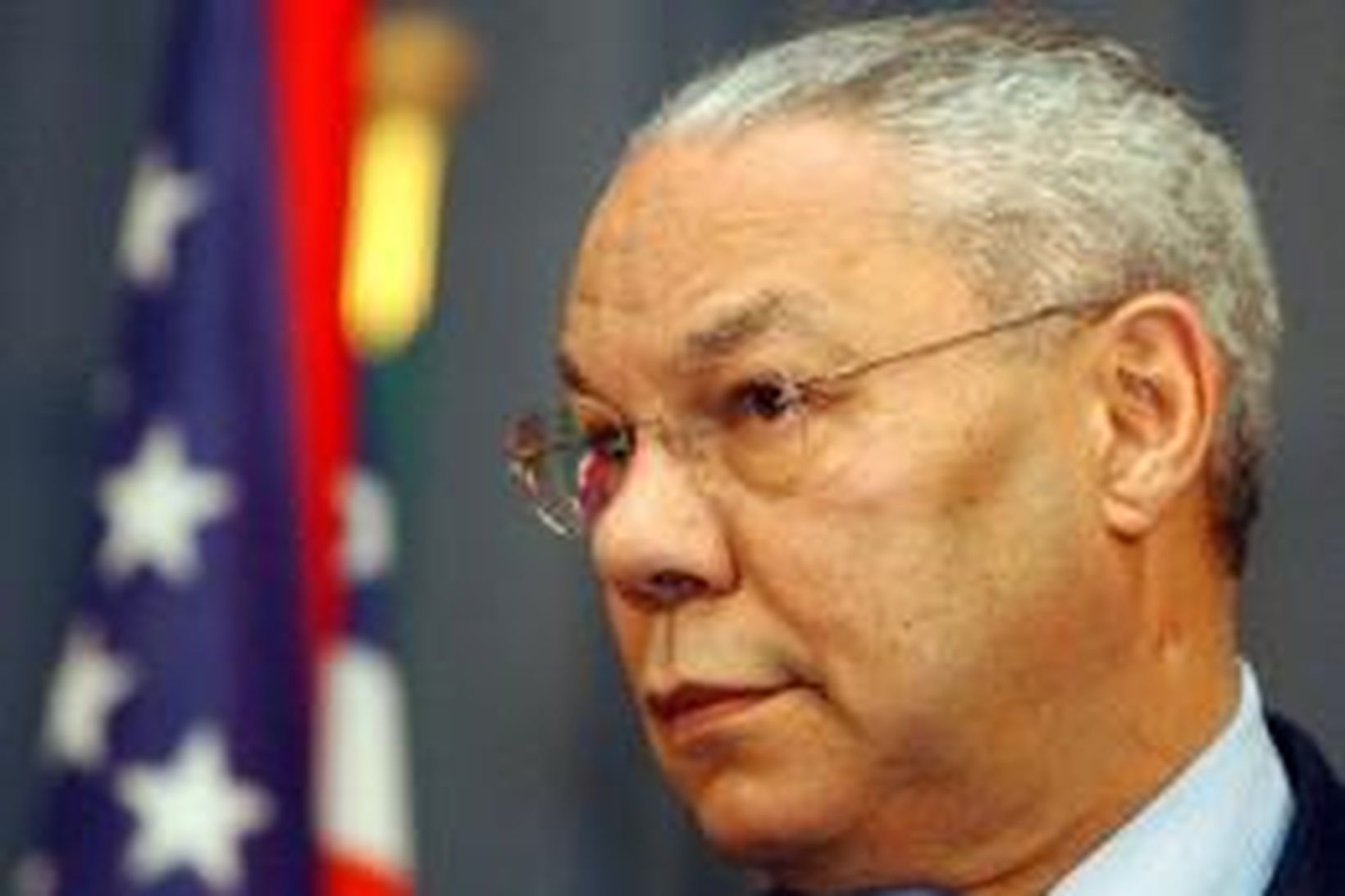 Colin Powell studdist mikið við framburð al-Janabi í ræðu sinni …