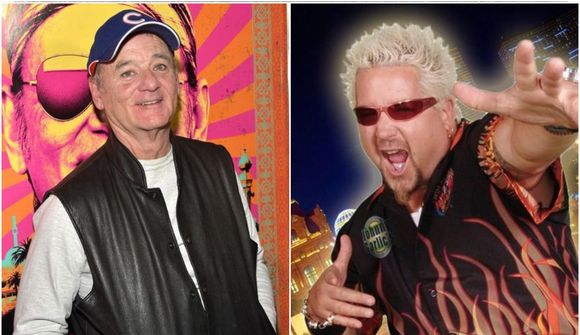 Bill Murray og Guy Fiery keppa í nachos-gerð