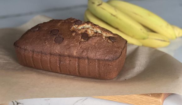 Syndsamlega gott bananabrauð með súkkulaði