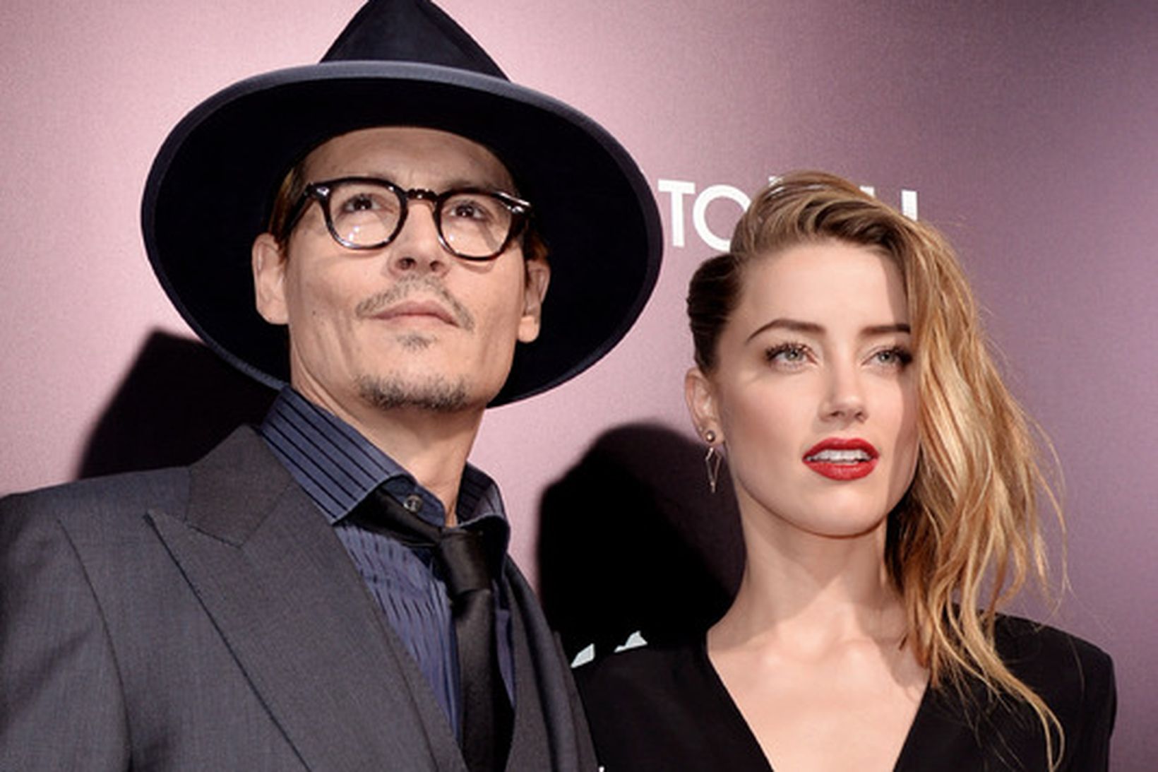 Leikarinn Johnny Depp og fyrrverandi unnusta hans leikkonan Amber Heard.