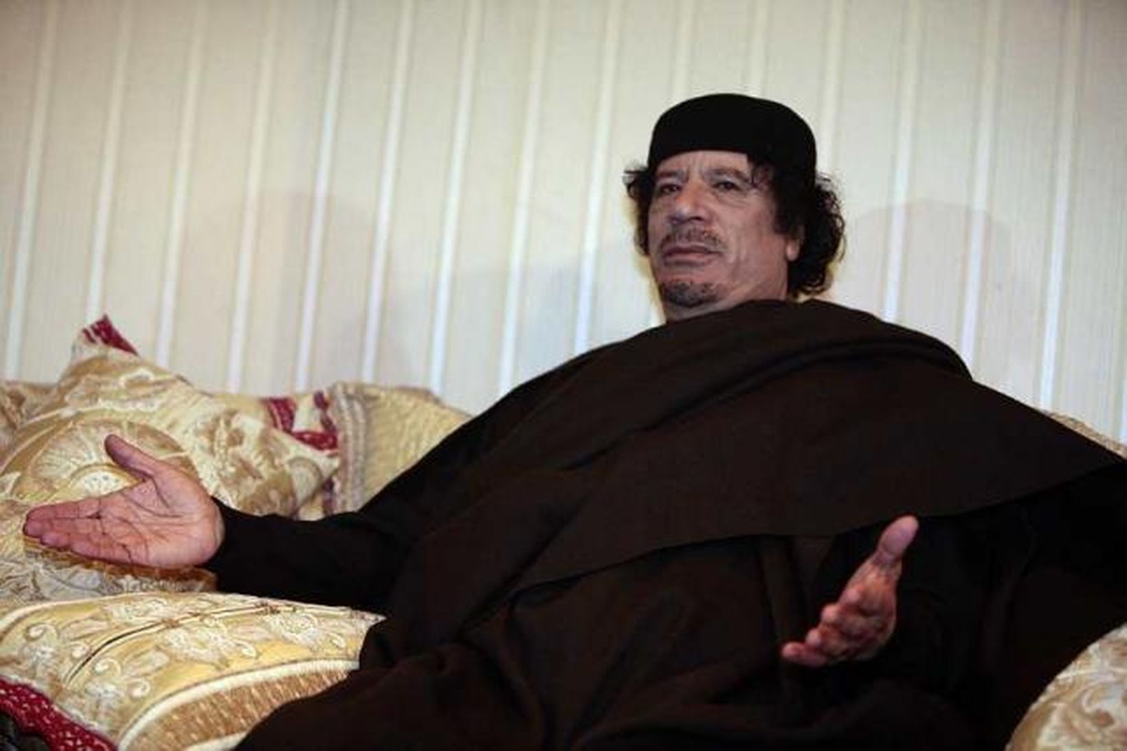 Muammar Gaddafi, leiðtogi Líbýu.