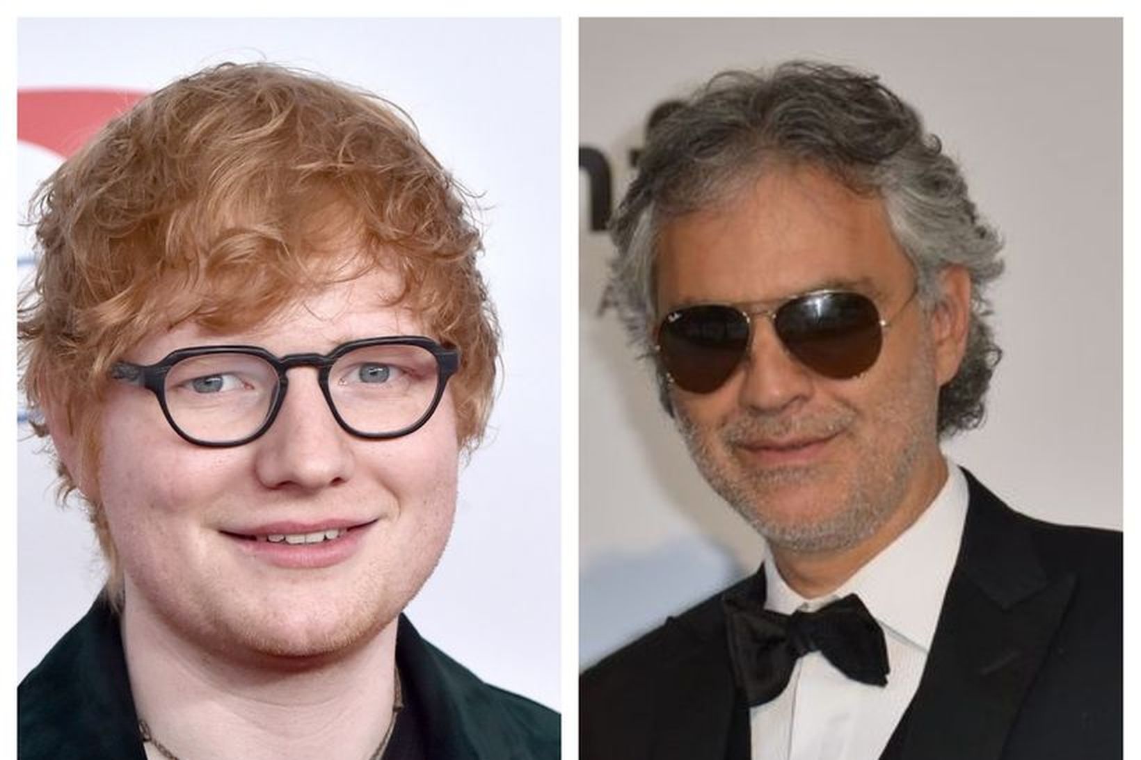 Ed Sheeran og Andrea Bocell tóku saman upp dúett.