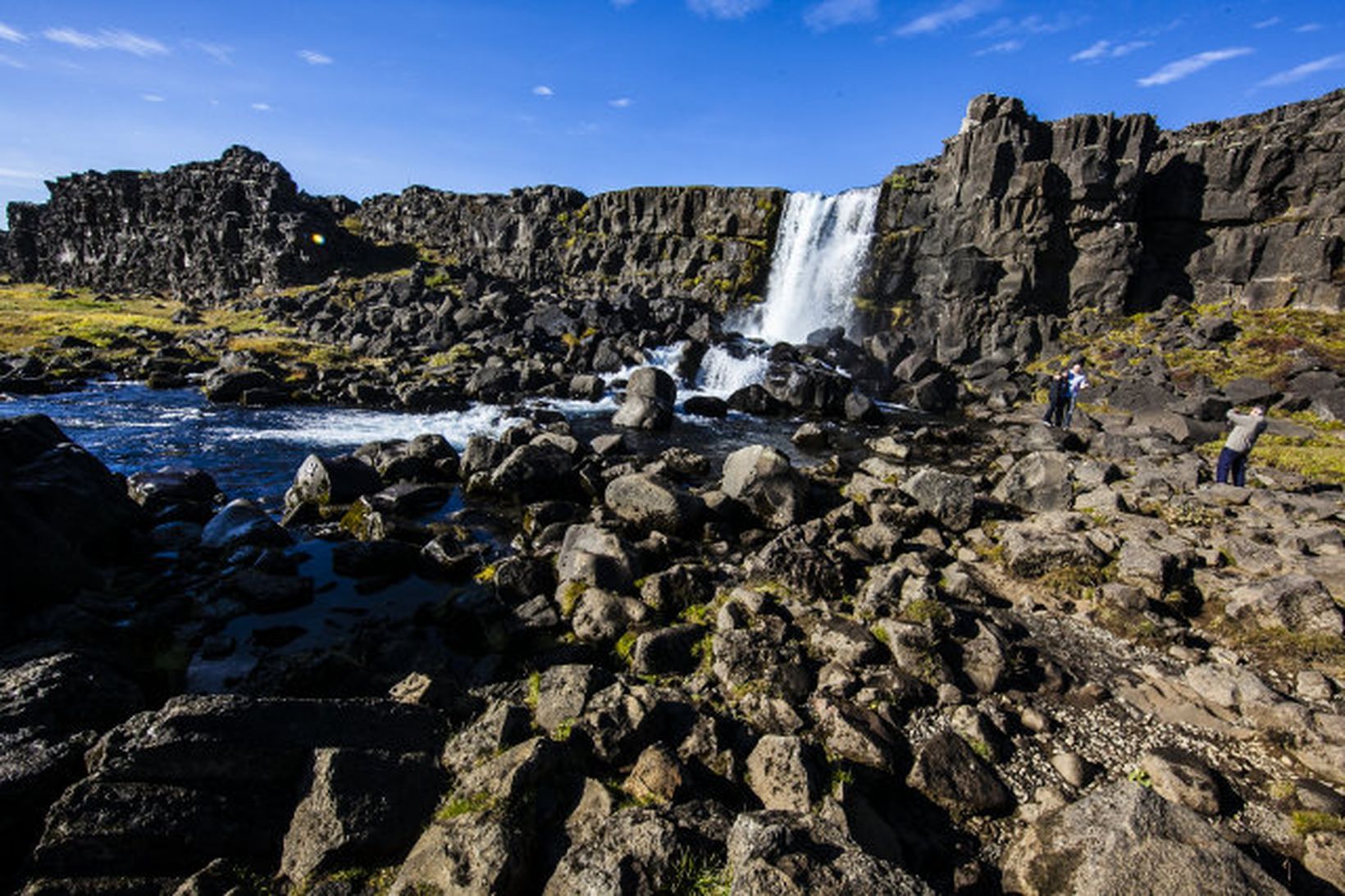 Öxarárfoss á Þingvöllum.