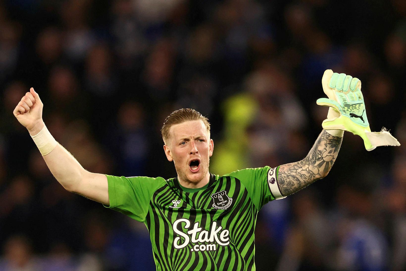 Jordan Pickford hefur verið orðaður við Manchester United undanfarnar vikur.