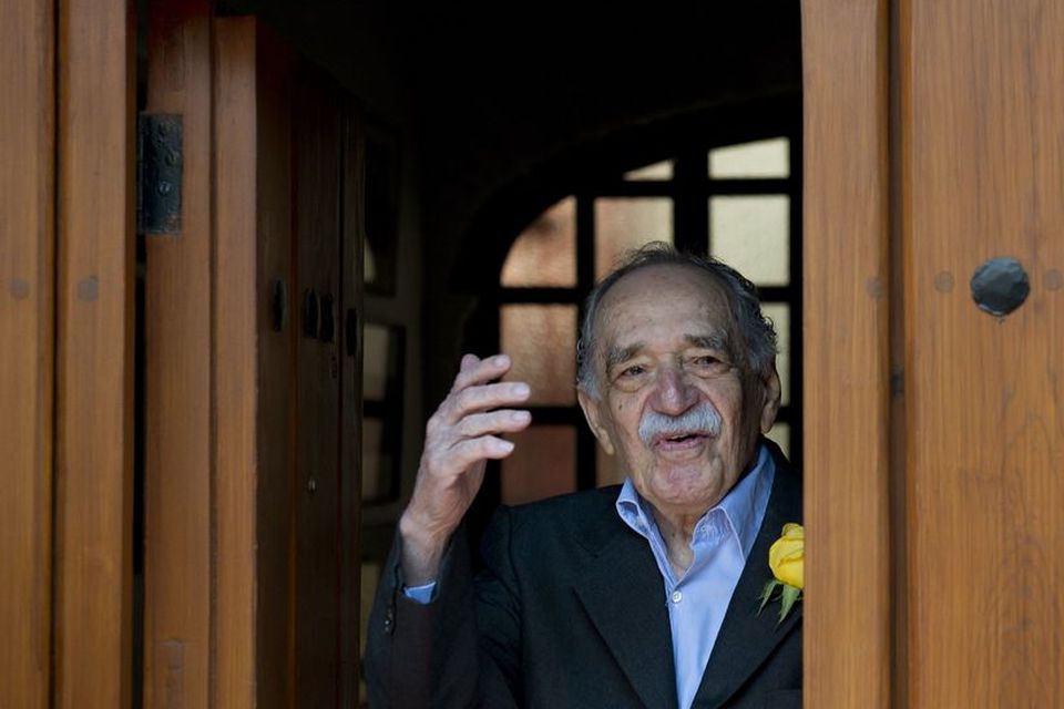 Gabriel Garcia Marquez á 87 ára afmli sínu í Mexíkóborg.