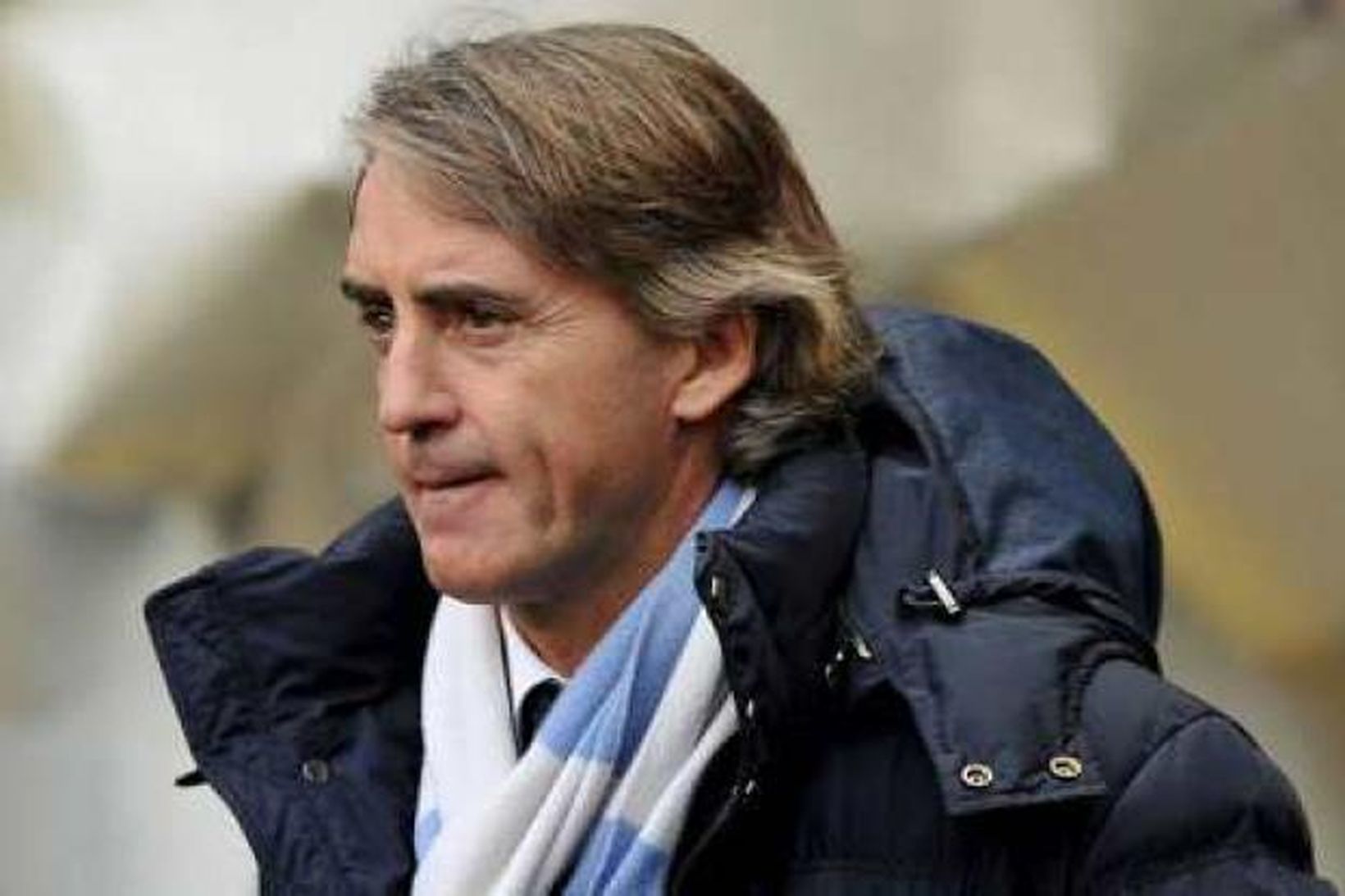 Roberto Mancini er ekki nógu ánægður með sína menn.