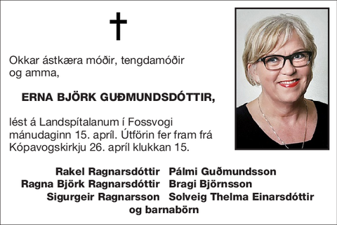 Erna Björk Guðmundsdóttir,