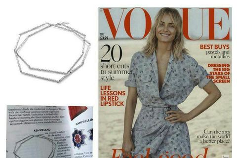 The necklace featured in British Vogue.
