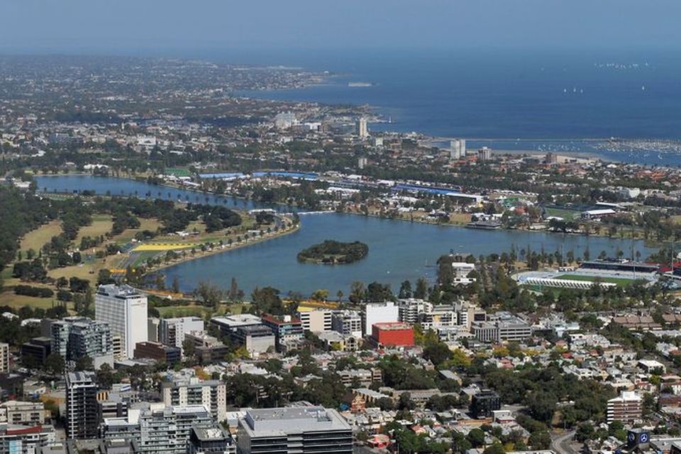 Vettvangur ástralska kappakstursins, Albertsgarður í Melbourne.