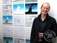 Egill Sæbjörnsson opnaði sýningu í Galleríi Hlemmi
