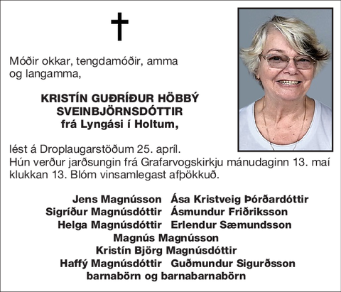 Kristín Guðríður Höbbý Sveinbjörnsdóttir