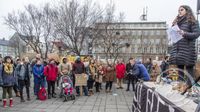 Samstöðufundur No borders á Austurvelli