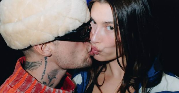 Bieber-hjónin: Justin Bieber og Hailey Bieber.