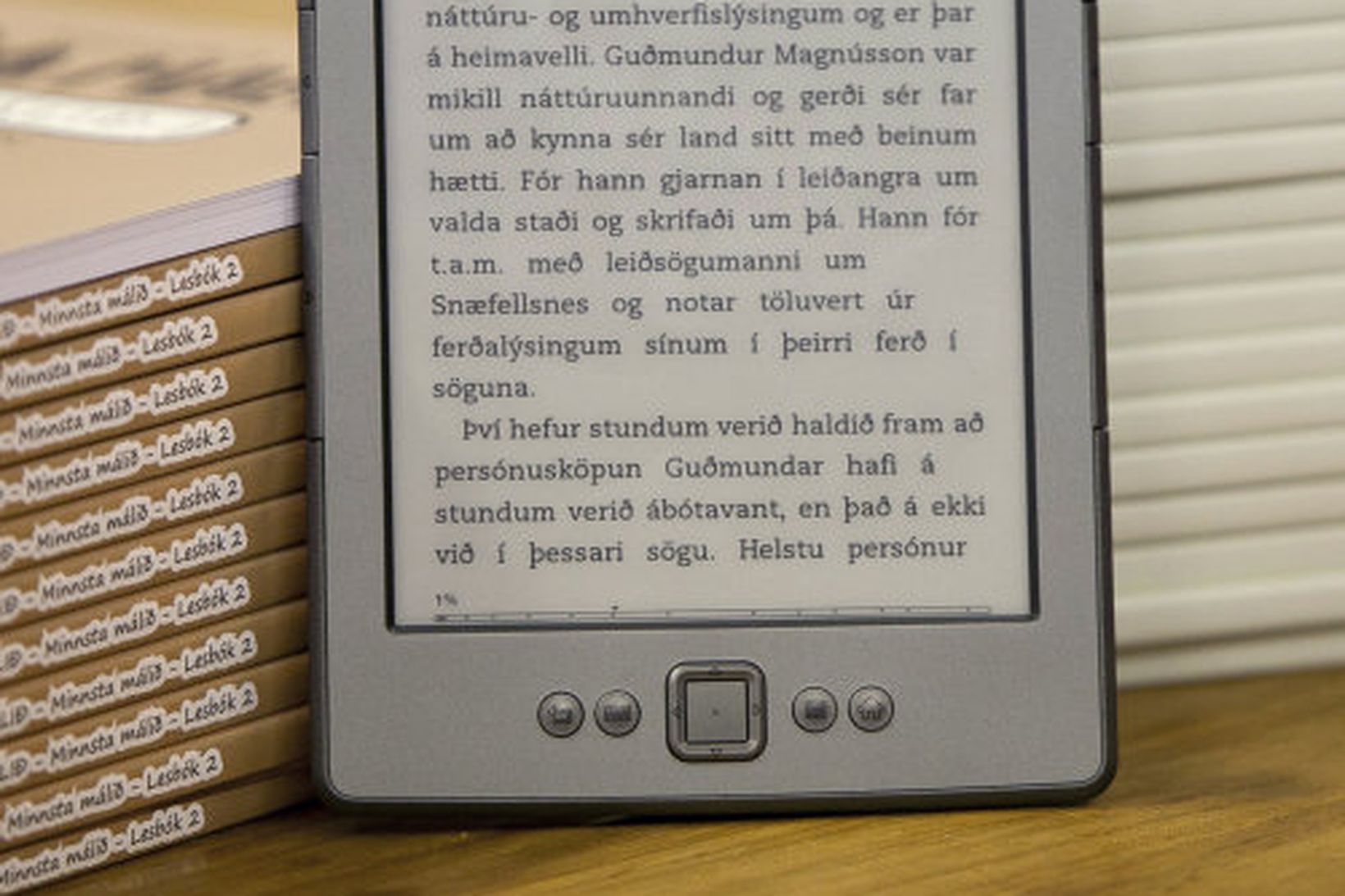 Kindle-lesvélin frá Amazon.