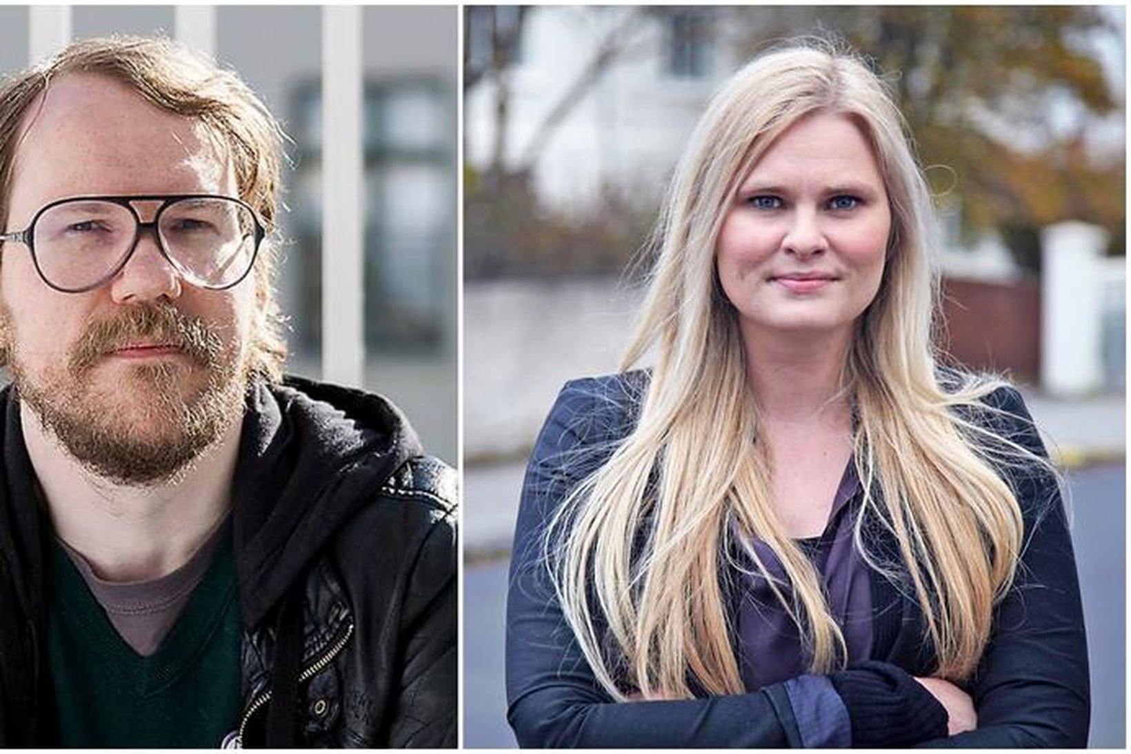 Halldór Auðar Svansson og Hildur Sverrisdóttir.