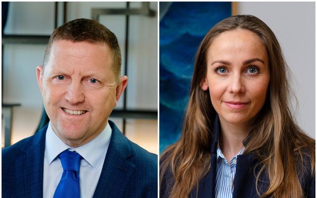 Gunnþór Ingvason formaður SFS og Heiðrún Lind Marteinsdóttir framkvæmdastjóri SFS.