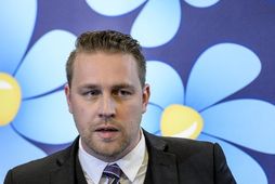 Mattias Karlsson, starfandi leiðtogi Svíþjóðardemókrata.