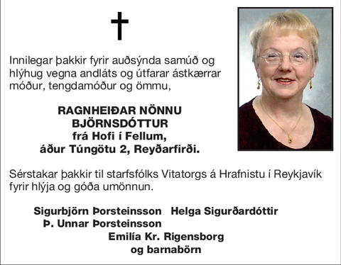 Ragnheiðar Nönnu Björnsdóttur