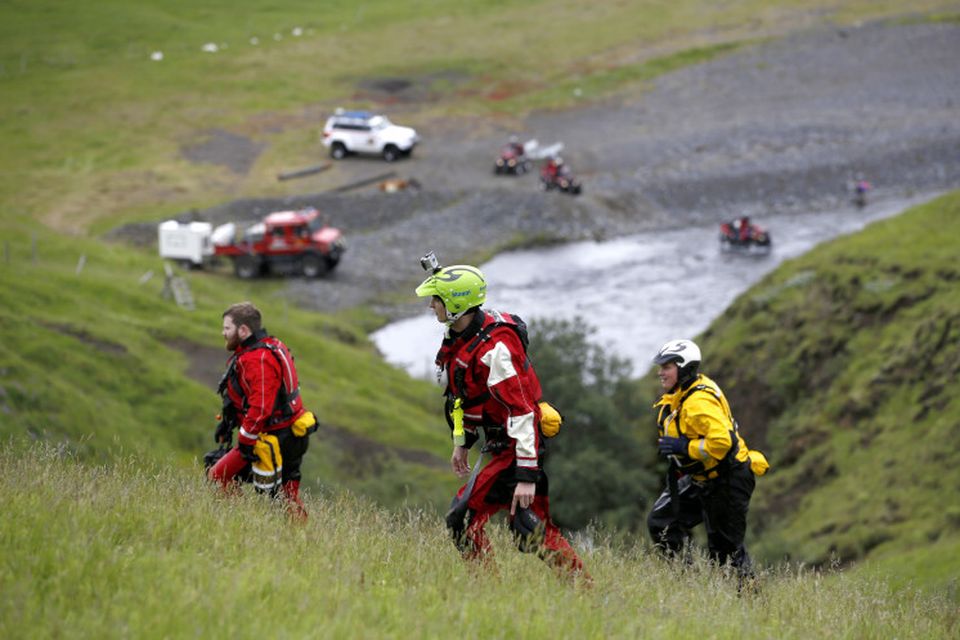 Leitað í Bleiksárgljúfri laugardaginn 28. júní 2014