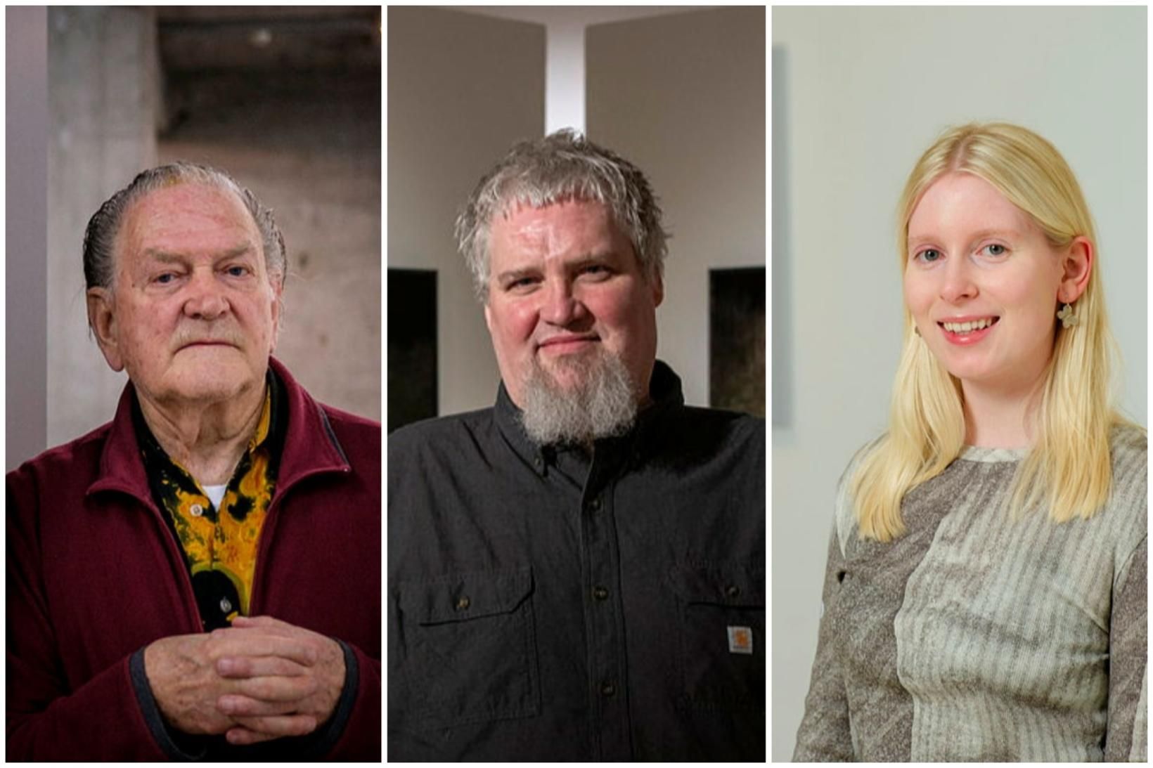 Erró, Pétur Thomsen og Helena Margrét Jónsdóttir.