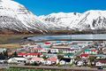 Ólafsfjörður Það snjóaði í byggð í kuldahreti í byrjun júní í sumar.