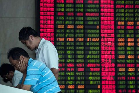 Chinese shares fell 8.5% yesterday.