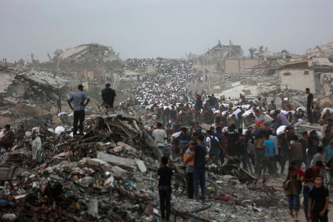 From the Gaza Strip at the end of July.