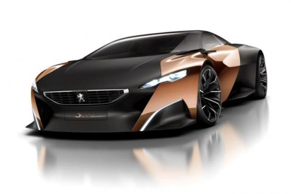 Peugeot Onyx hugmyndabíllinn. Ekki liggur fyrir hvenær hann gæti verið kominn á götuna.